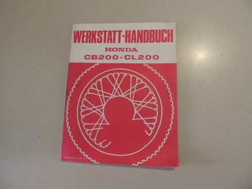 Werkstatt hand buch - honda, cb