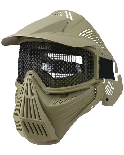 Full face mesh maske coyote - full,