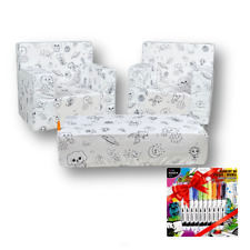 FORTISLINE Kinder-Set Malspaß - Kreative Kindermöbel zum Ausmalen mit Stiften