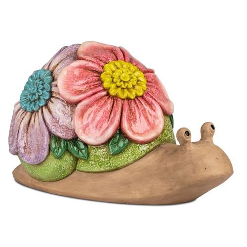 Dekofigur schnecke flower - schnecke,