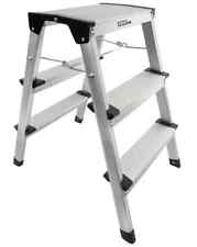 Güde Aluminium-Klapptritt 2x3 Stufen Klappleiter Klappbar Trittleiter Leiter