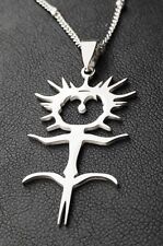 Wild Mädchen Anhänger Fantasy Figur Edelstahl Halskette Fraun Schmuck KE123B