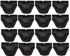 Herren Sportslip Schwarz Männer Unterwäsche Slips Unterhose Baumwolle S-6XL A585