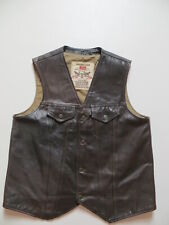 Levi's Herren Leder Weste Lederweste Gr. XL, Braunes Vintage EchtLeder ! KULT !
