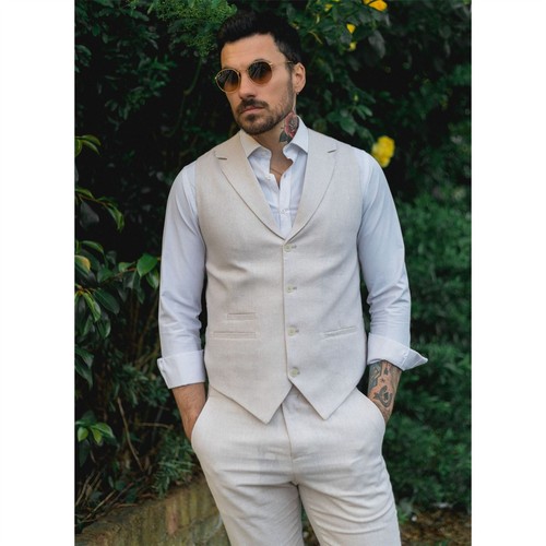 Herren sommer anzug weste hose - anzug,