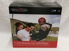Reflexion DVD7002 tragbarer DVD-Player 17,8 cm Fernbedienung  12V Adapter Akku