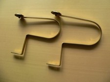 Gardinen-Raffhalter Wand, Messing, ca. 20 x 24 cm, gebraucht