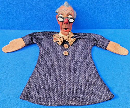 Alte holzkopf handpuppe lehrer - holzkopf,