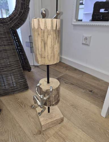 Holz metall skulptur - skulptur, 2