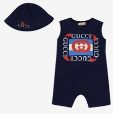 Gucci Baby Strampler Blau