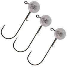 Westin RoundUp LT Natural Mustad Haken - 3 Jighaken, Angelhaken für Gummifische