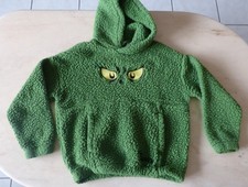 H&M-The Grinch-Teddyfleece Hoodie Kapuzenpullover dick flauschig grün - 146/152