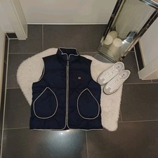 Neu Daunenweste M L 38 40 42 dunkelblau River Woods kurz pufferjacke Steppweste 