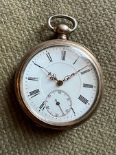 Antike Taschenuhr Silber Schlüsselaufzug Zylinderhemmung - 47 mm ca. 1920