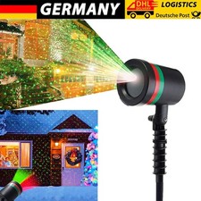 LED Projektor Weihnachten Außen Garten Strahler Party Projektionslampe Laser DHL