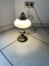 Messing Tischlampe / DDR-Lampe - Vintage - Retro- goldfarbig - Mid Century