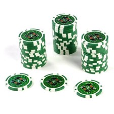 Poker chips wert - poker-chips, grün