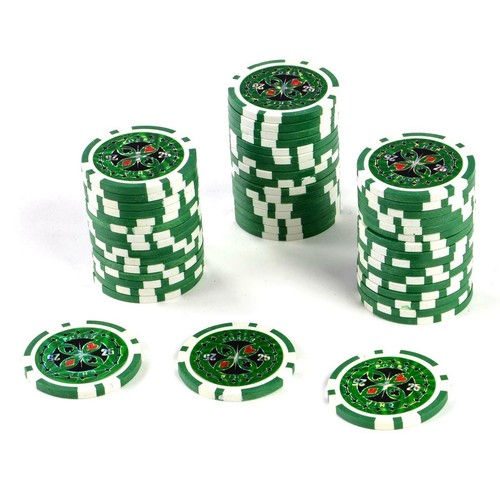 Poker chips wert - 50, grün