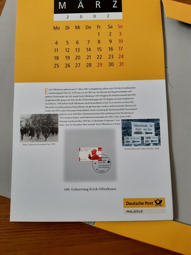 2002 jahr briefmarken kalender - 2002,
