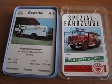 altes Quartett "Spezial-Fahrzeuge" von ASS (1969)