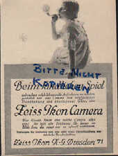DRESDEN, Werbung 1928, Zeiss Ikon AG Camera Film Filmpack