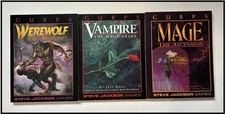 GURPS WEREWOLF THE APOCALYPSE + VAMPIRE THE MASQUERADE + MAGE - THE ASCENSION
