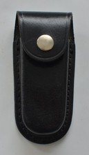 Leder gürteletui schwarz - leder, –