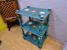 Regal Handbemalt Beistelltisch Kommode, grün HBT 74x50x35 cm