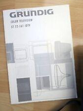 Grundig Anleitung Farb - Fernseher Color Television ST 72-161 IDTV