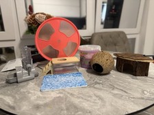 Kleintierkäfig mit viel Zubehör