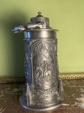 WMF Zinn, Flasche mit Motiven von Albrecht Dürer, frühneuzeitliche Motive