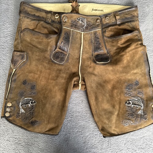 Trachtenlederhose herren kurz - trachtenlederhose,