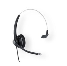 Snom A100M Monaural HD Einohr-Headset mit Plantronics QD + Snom Telefon Kabel