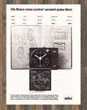 Braun voice control - Reklame Werbeanzeige Original-Werbung 1987