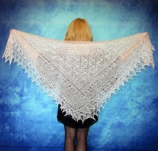 Gestrickter Ziegenflaum Schal