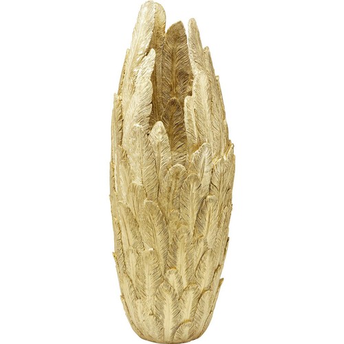 Design vase feathers gold - feathers,