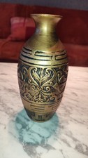 Vase Gold/Schwarz Antikes