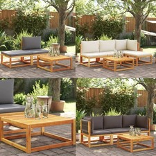 Gartenhocker mit Kissen