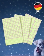Paraboo Leuchtsticker Leuchtsterne selbstklebend – fluoreszierende Sterne