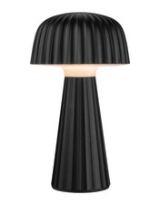 LIVARNO home Akku-Außentischleuchte Lampe Leuchte dimmbar in Pilzform schwarz