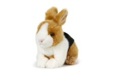 Hase Kaninchen braun-weiß Plüschtier Stofftier Kuscheltier Plüsch-Osterhase