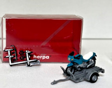 Herpa 1:87 050753 Anhänger mit Motorrad - TOP + OVP A1271