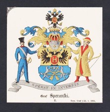 19.Jh. Graf Speranski Wappen