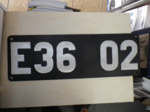Schild lokschild drg e 36 - lokschild,