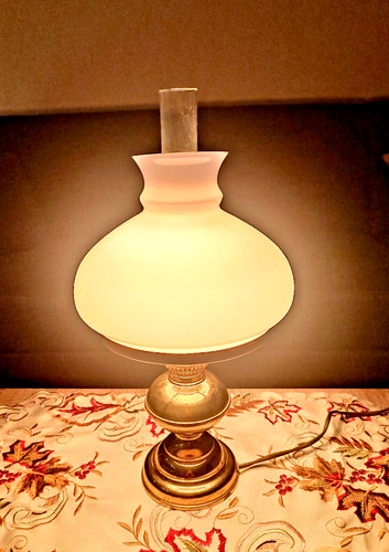 Alte elektrische tischlampe - elektrische,