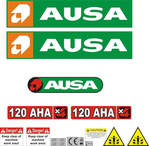Ausa 120 aha dumper aufkleber - aha,
