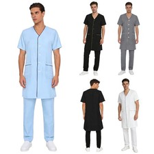 Herren Kurzarm Arbeitskittel