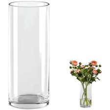 Zylindrische Glasvase für