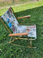 Camping Oldtimer Kinder Schaukelstuhl, Rar