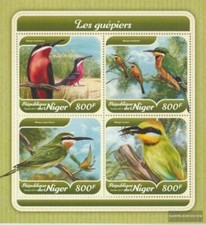 Niger 5398-5401 Kleinbogen (kompl. Ausg.) postfrisch 2017 Bienenfresser